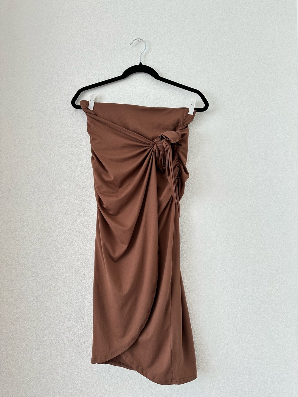 Sarong Wrap Skirt Cocoa L